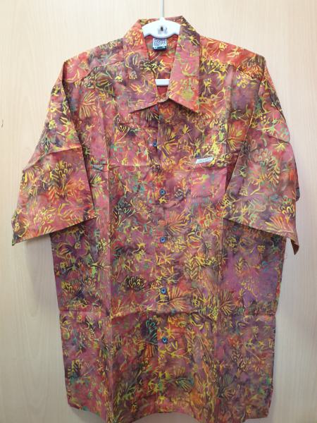 Batik shirt - Abstract Orange